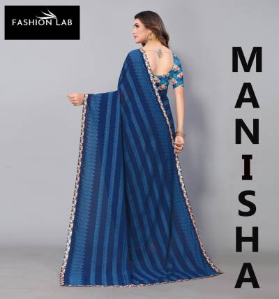 MANISHA BY FASHION LAB CHIFFON SAREE WHOLESALER IN INDIA 
